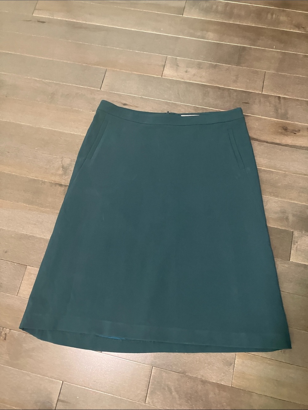 Boden Teal A-Line Midi Skirt Size 12 Lined